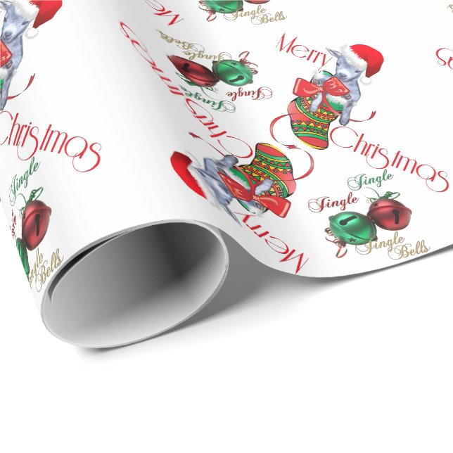 Papper förvaring av Baby Goat-jul Presentpapper (Rullad Hörn)