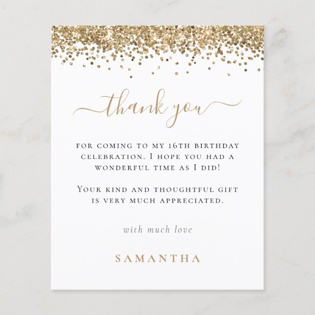 PAPPER | FotoSverige Guld Glitter 16 Tack Flygblad (Framsidan)