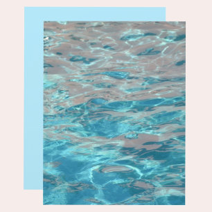 Papper från Aqua Blue Coral Marled Vatten