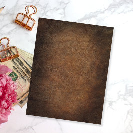 Papper från den gamla World Faux Leather-skrapboke