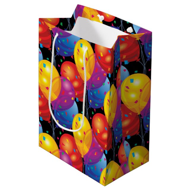 Papper gåsblogg för födelsedagsballonger (Framsidan Vinklad)