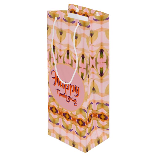 Papper gåva av typen Finare Thanksgiving Vin (Baksidan Vinklad)