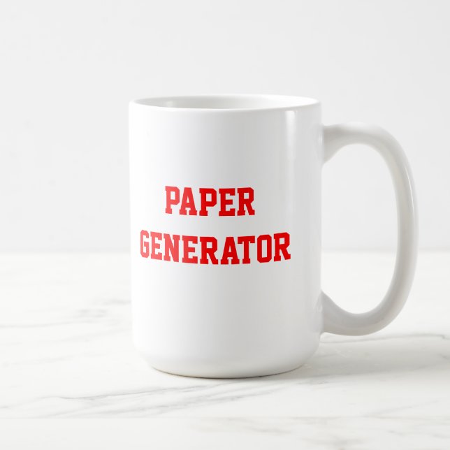 Papper generatormugg kaffemugg (Höger)