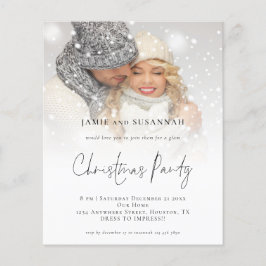 PAPPER Glam Photo Overlay jul Party Inbjudan Flygblad