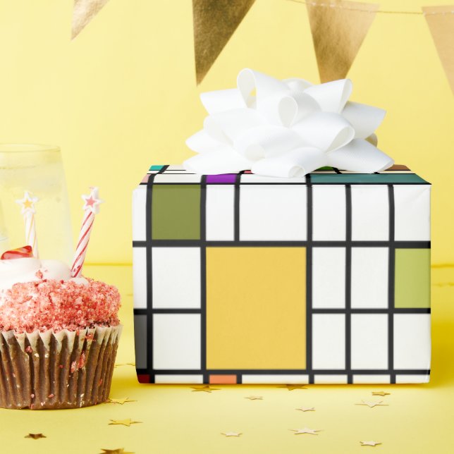 Papper glasförpackning presentpapper (Födelsedagsfest)