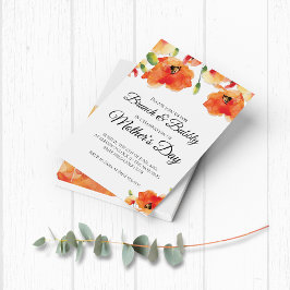 PAPPER Golden Poppy Mors dag Brunch Flygblad