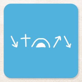 Papper gospel  pilar Underlägg Kvadrat