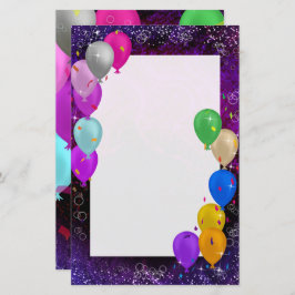 Papper gott nytt år-ballongstation