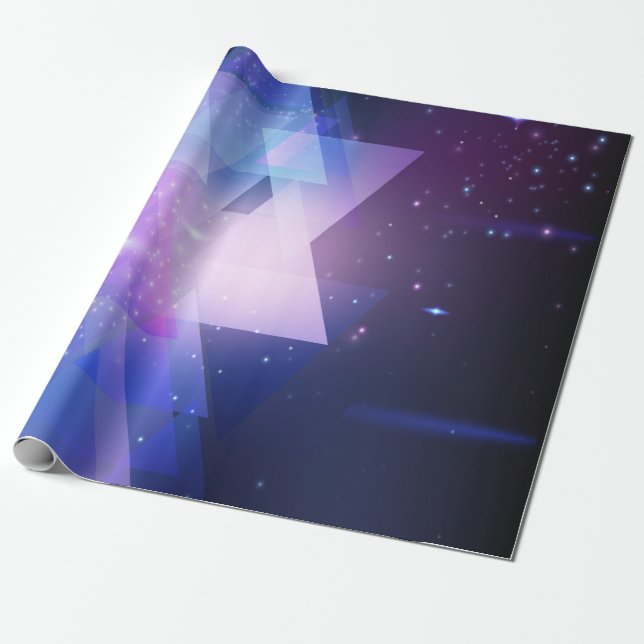 Papper grafik Galaxy Wrapping Gift Presentpapper (Utrullad)