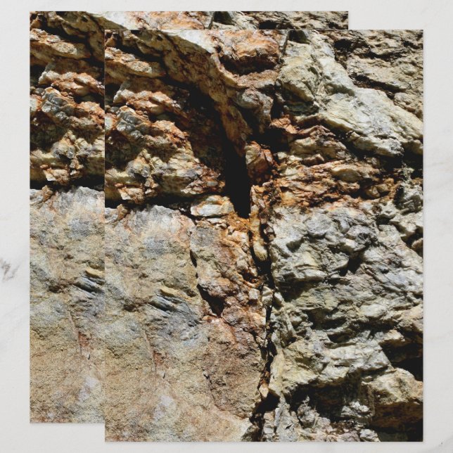 Papper grått- och brunstenskrapbok (Fram/baksida)