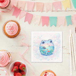 Papper groda Äventyr födelsedag Pappersservett