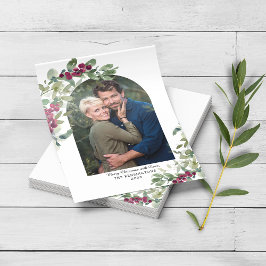 PAPPER Grönt Eucalyptus Arch-julkort Flygblad