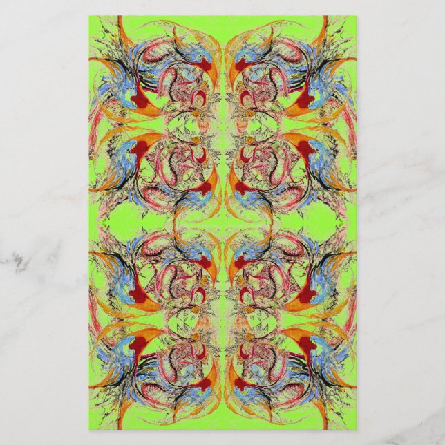 Papper Grönt för Fantasy Abstrakt Scrapbook Craft (Framsida)