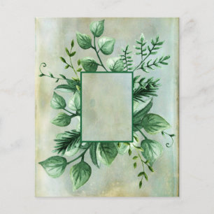 Papper grönt för Foliage Watercolor Scrapbook