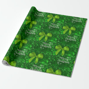 Papper Grönt för omslagning av god jul Presentpapper