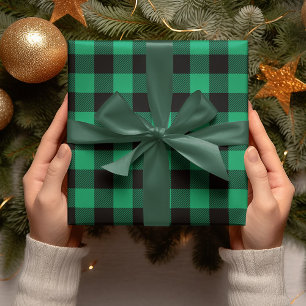 Papper Grönt i modern julklapp Presentpapper