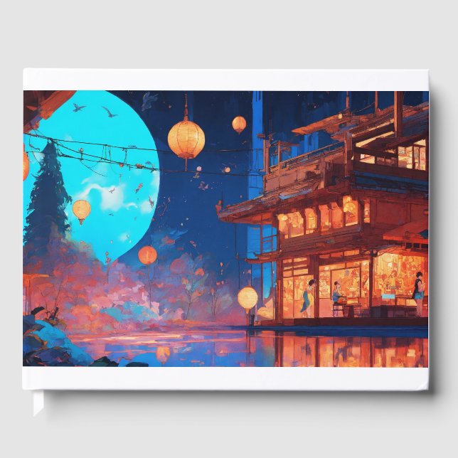 papper guestbook stil gästböcker (Framsida)