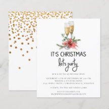 Papper | Guld Konfetti Champagne Låt oss Party Inb