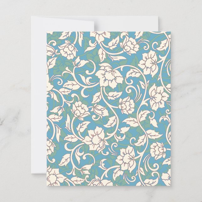 Papper gult och blå blöjblommor (Framsida)
