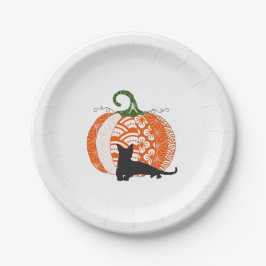 papper halloween fest-skylt