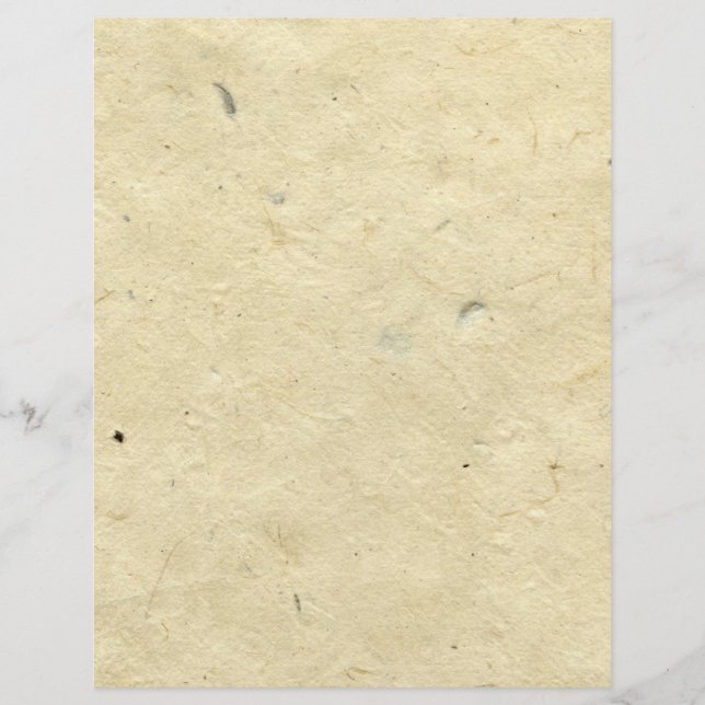 Papper handgjord fiber reklamblad (Framsidan)