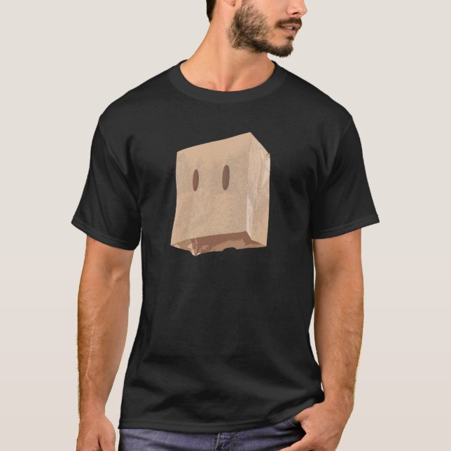 papper hänger lös ansikte maskerar tee (Framsida)