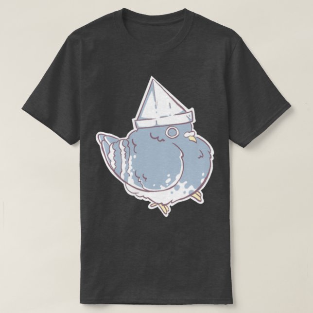 Papper Hat Pigeon T Shirt (Design framsida)