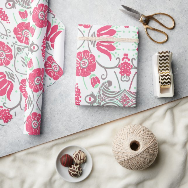 Papper Helgdag för modern Blommigt Presentpapper (Hantverk)