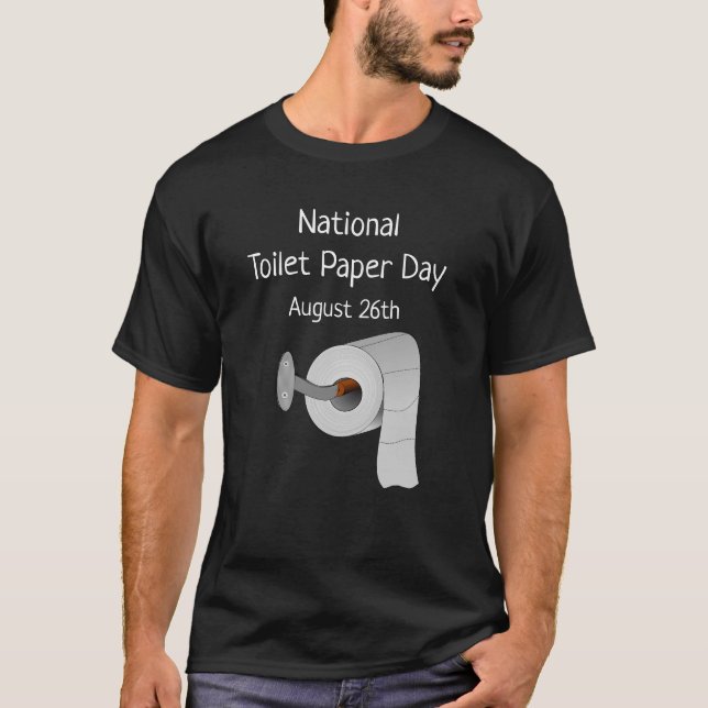 Papper Helgdag för nationella toaletter T Shirt (Framsida)