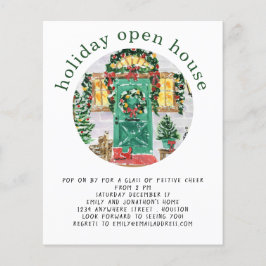 PAPPER | Helgdag Open House Party Grönt Flyer