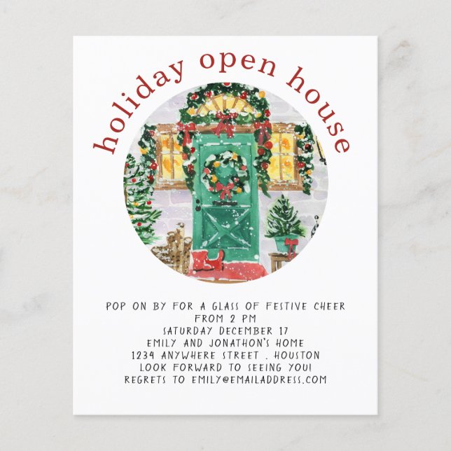 PAPPER | Helgdag Open House Party Red Flyer (Framsidan)