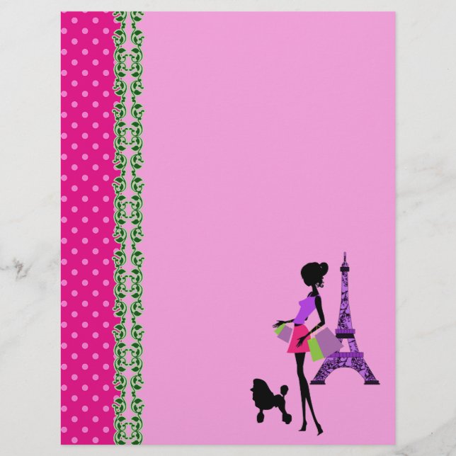 Papper i Paris Eiffel Torn Theme Scrapbook (Framsida)