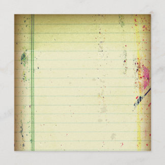 Papper inbjudan för anteckningsbok