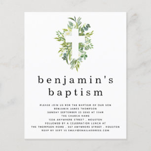 PAPPER Inbjudan till EUKalyptus Kor Baptism Flygblad