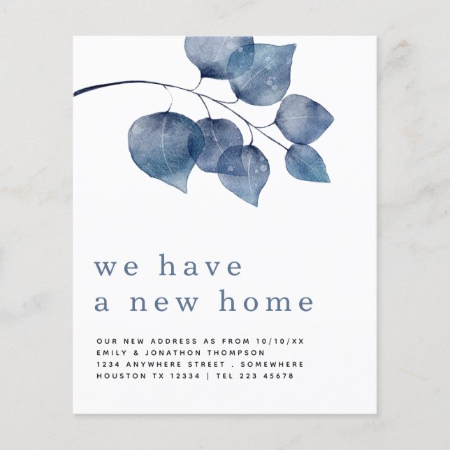 PAPPER | Information om Blue Foliage New Home Adre Flygblad (Framsidan)