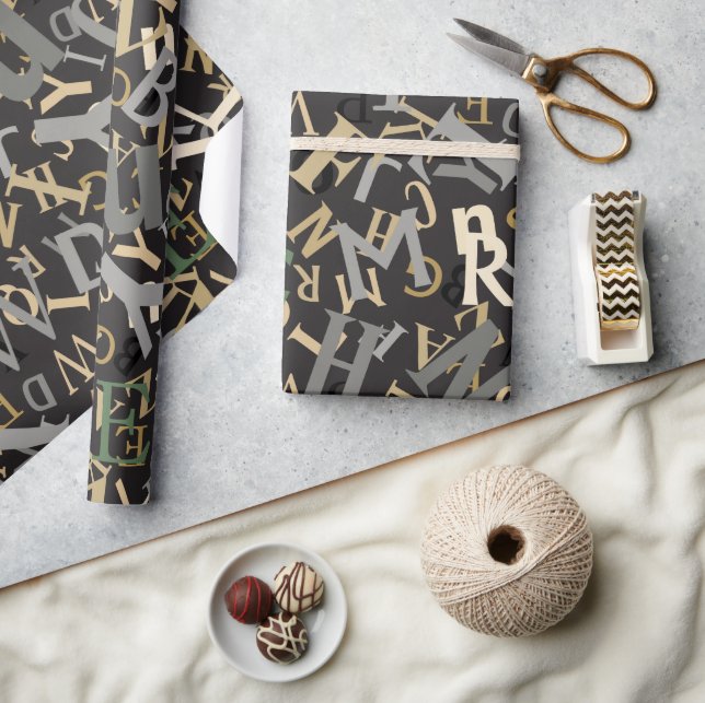 Papper inkapsling av back to school Mönster Presentpapper (Hantverk)