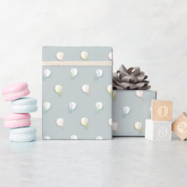 Papper inkapsling av blå Baby-Bonnet Presentpapper