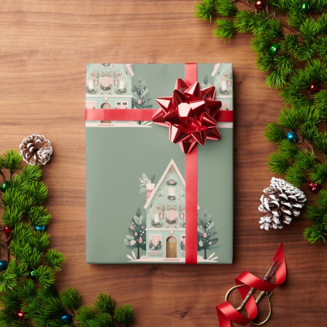 Papper inkapsling av festhus presentpapper (Julgåva)