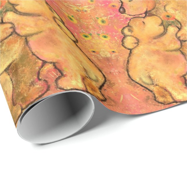 Papper inkapsling av mamma och Baby Presentpapper (Rullad Hörn)