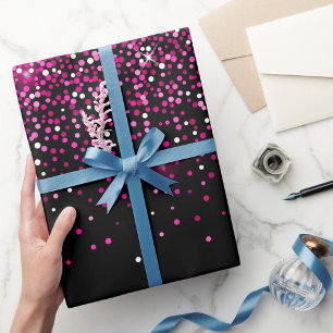 Papper inkapsling av ro Glitter Presentpapper