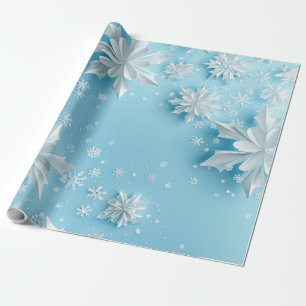 Papper inkapsling av snö-flingor presentpapper