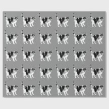 Papper inkapsling av SVART OCH VITT CAT MÖNSTER