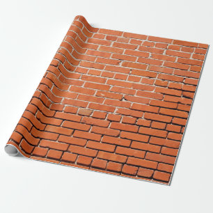 Papper inkapsling av tegelvägg presentpapper
