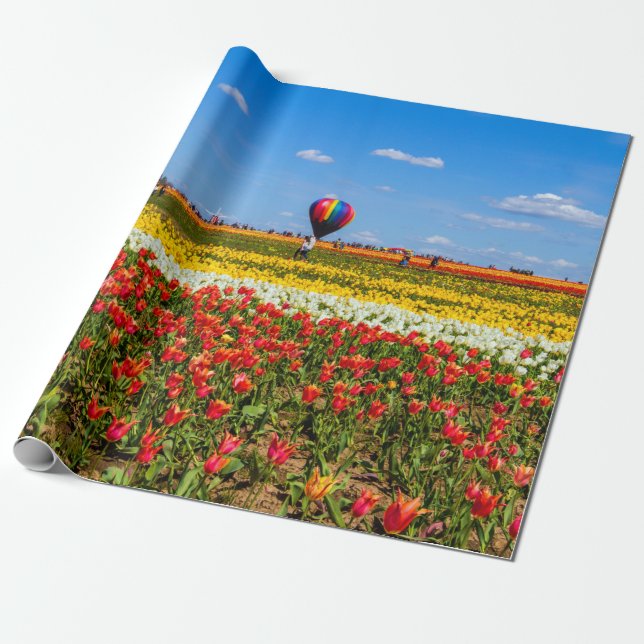 Papper inkapsling av vår Tulips Presentpapper (Utrullad)