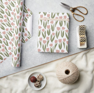 Papper inkapsling av vår Tulips Presentpapper