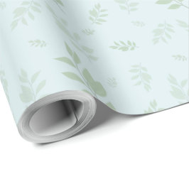 Papper innerförpackning av löv av botaniska grönta presentpapper
