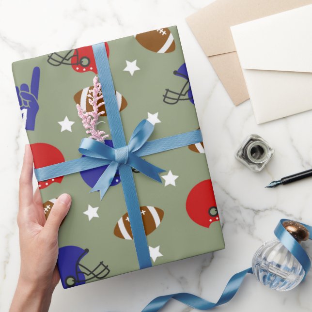 Papper inslagning av fotbollssport roligt party presentpapper (Gåvor)