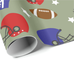 Papper inslagning av fotbollssport roligt party presentpapper