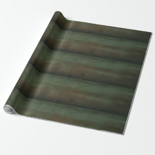 papper inslagning av grönt presentpapper