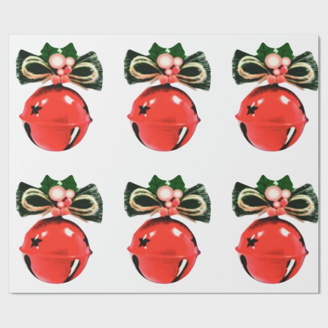 Papper inslagning av klockor, skinn och kupor presentpapper (Platt)